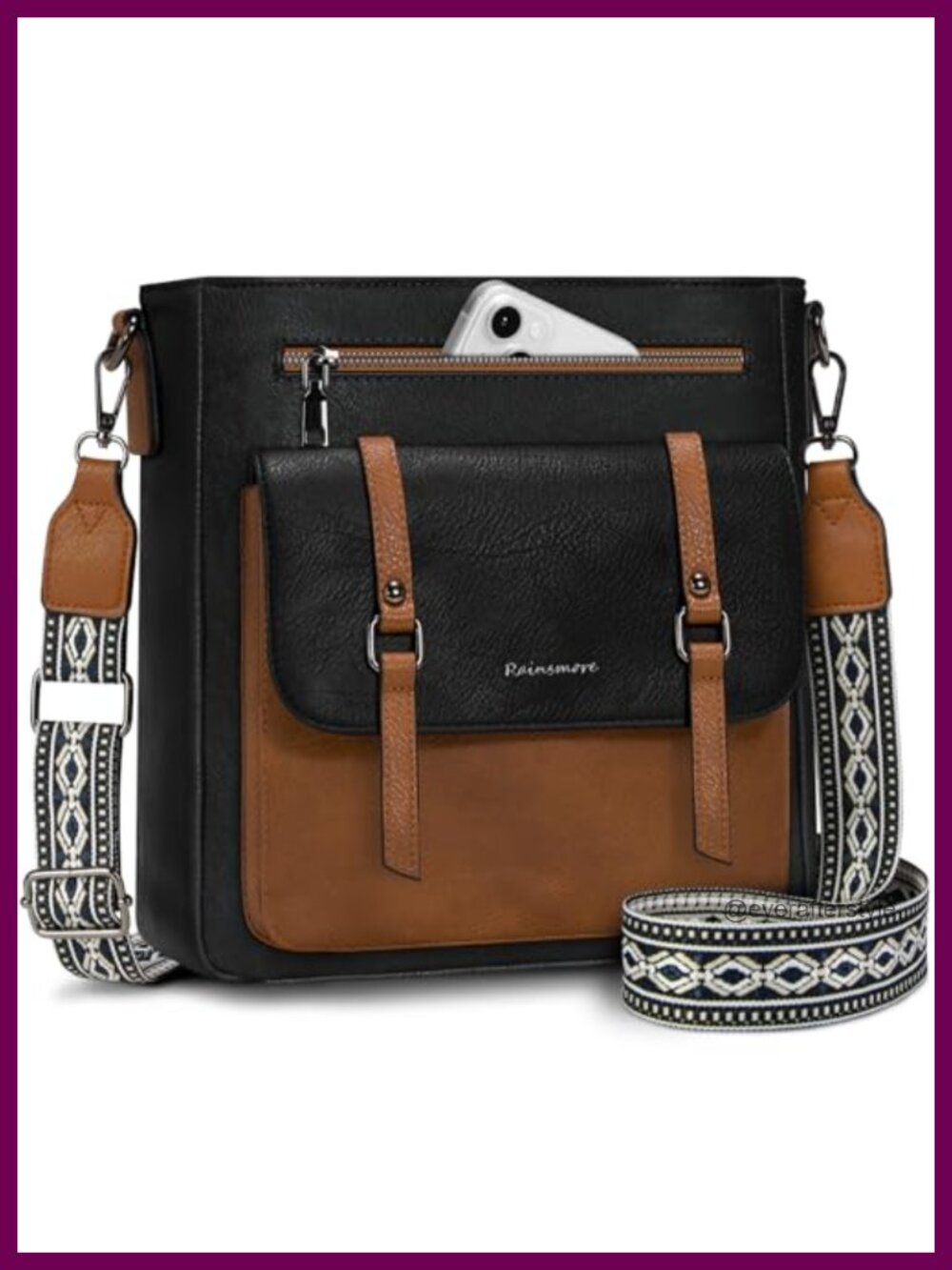 Waterproof PU Leather Crossbody Bag Hobo Shoulder Purse for Women